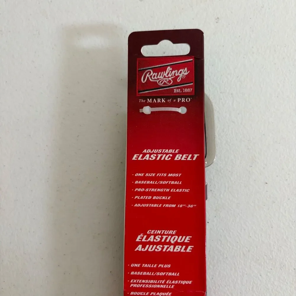 Rawlings Baseball Belt Maroon Adjustable Elastic 18